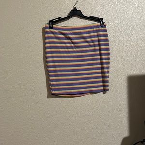 Colorful body con skirt